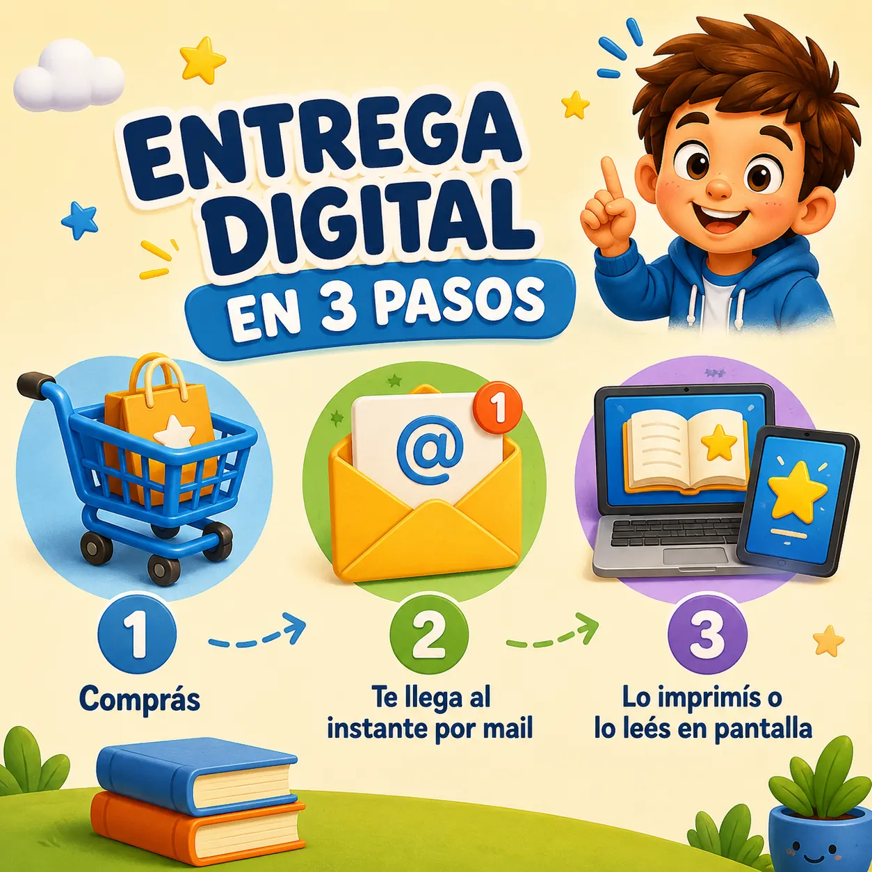 Entrega digital en 3 pasos
