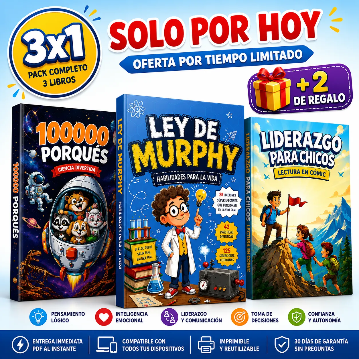 Pack 3x1 Ley de Murphy + regalos